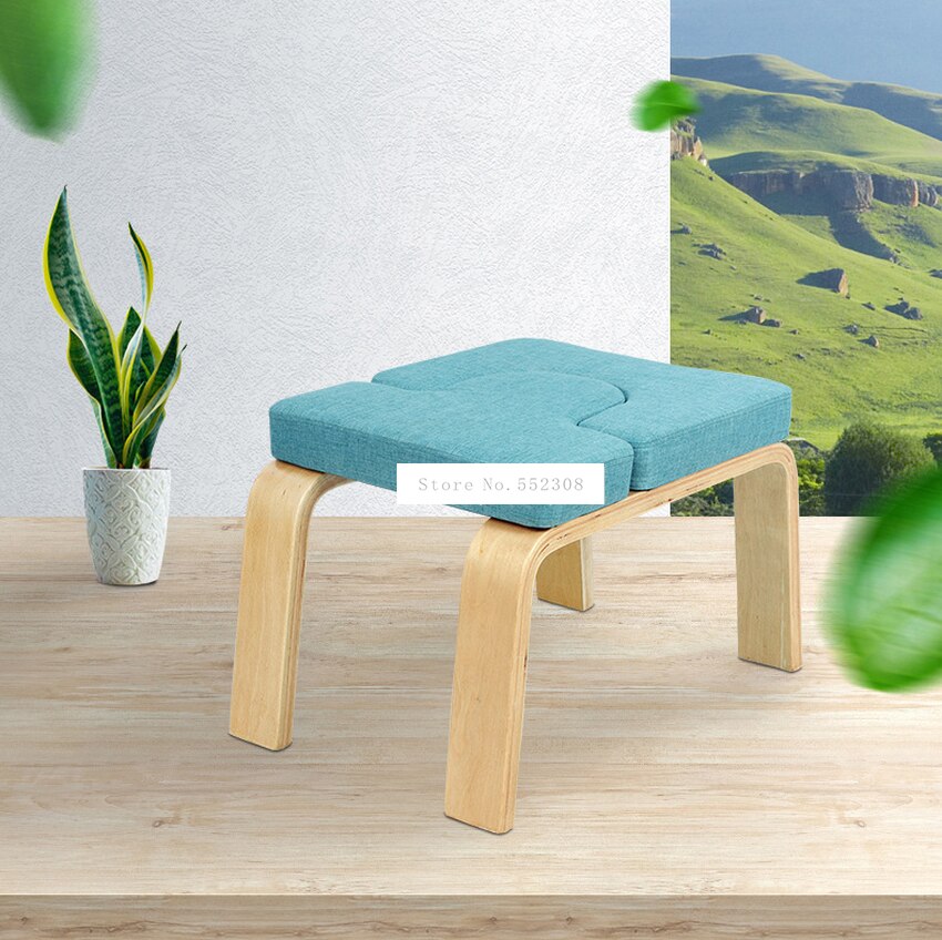 Holz Holz Yoga Invertiert Handstand Bank Yoga Unterstützung Hilfs Ausbildung Handstand Stuhl Hause Haushalt Mini Fitness Bank
