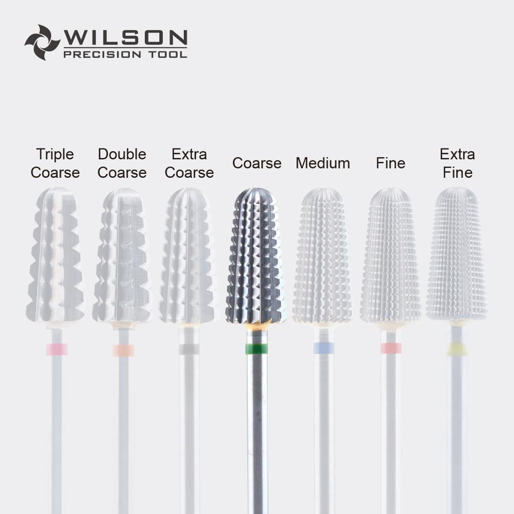 Broca de carburo de tungsteno WILSON, el más rápido para quitar acrílicos y geles, direccional (solo para uso con la mano derecha): 1PC Coarse