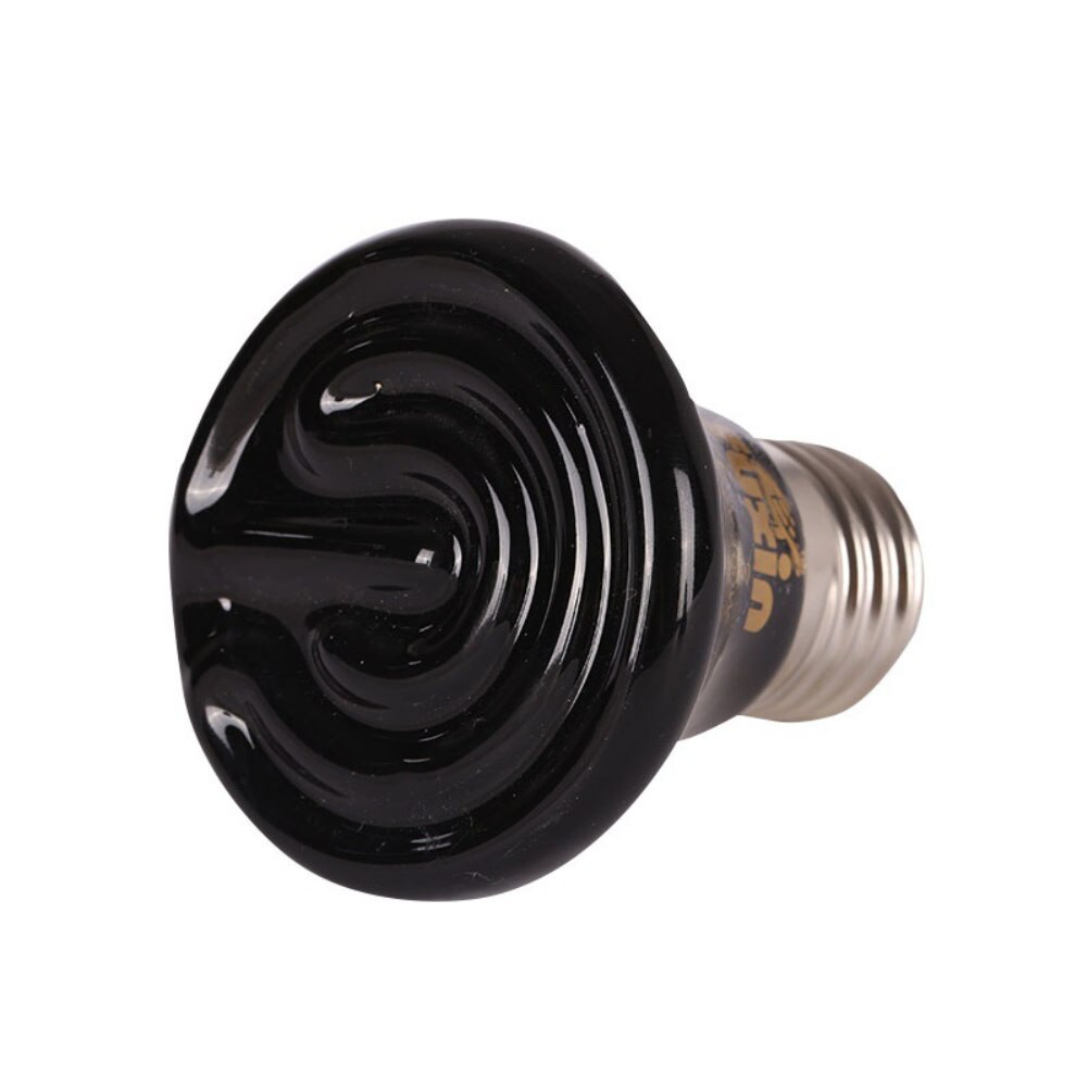 Huisdierverwarmingslamp zwart infrarood keramische emitter warmtelamp huisdierbroedmachine kippen reptielenlamp 25w 50w 75w 100w 220-240v