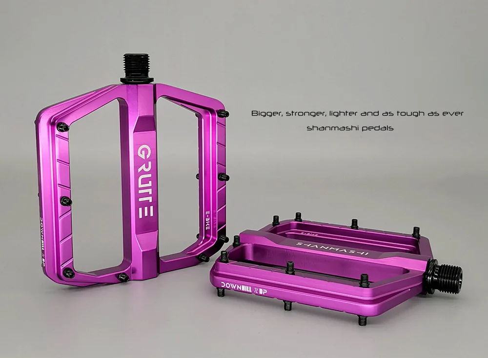 2024 Fietspedalen Ultralichte Pedalen 3 Lagers Cnc Aluminiumlegering Fiets Platte Pedalen Racefiets Fietsen Accessoires: Paars