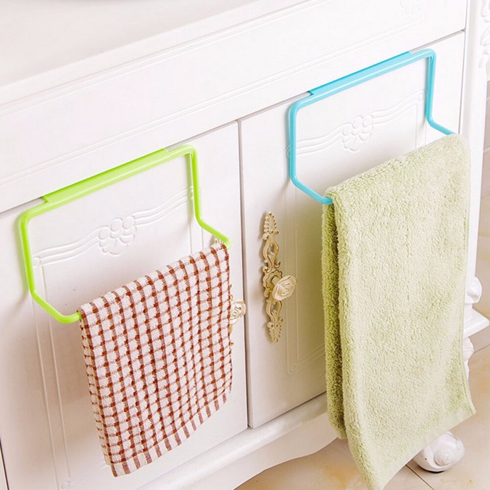 Kitchen Towel Holder Bathroom Towel Hanger Towel Rack Kitchen Cupboard Hanger Sponge Holder Storage Rack for Bathroom Storage
