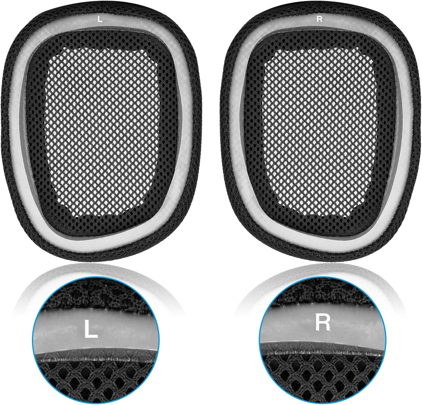 Logitech G433 Vervanging Memory Foam & Mesh Stof Oorkussen Pads Cover voor Logitech G433 G233 G PRO Hoofdtelefoon ALLEEN
