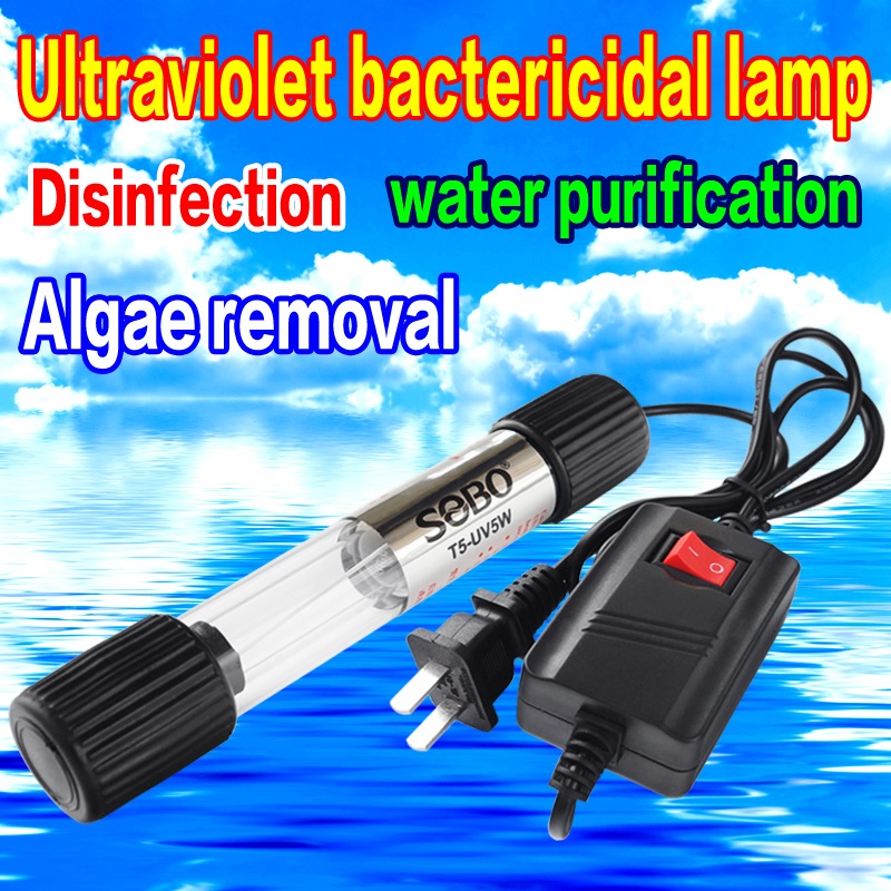 SOBO Aquarium Aquarium Dompelpomp UV Lamp UV Desinfectie Lamp Desinfectie Schoon Water Algen Verwijderen Voor Visvijvers/Zwembaden