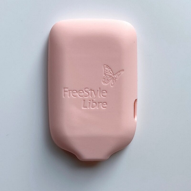 Coque en Silicone Premium pour Freestyle Libre/Freestyle Libre 2, avec film de protection d&#39;écran trempé: Gel Case Pink