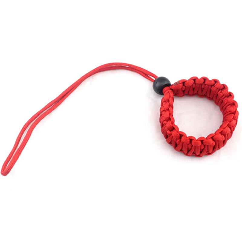 Verstelbare Sterke Camera Verstelbare Pols Lanyard Strap Grip Weave Cord Voor Para Koord DSLR: Red / Pink