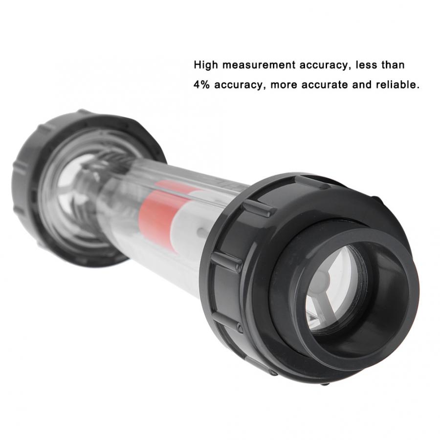 1 pcs LZS-32(D) Plastic Tube Type Liquid Flowmeter Waterflow Measuring Tool 0.4-4m³/H Range Liquid Measuring Instrument