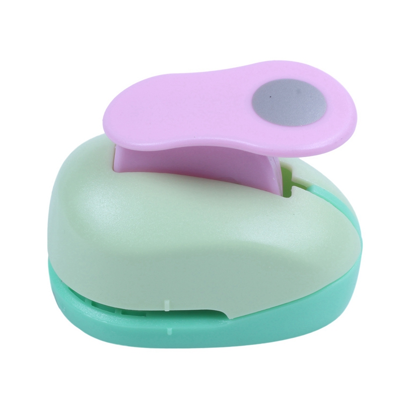 20 tornillos de tornillo sin fin de engranaje de plástico blanco de 6mm x 8mm y 1 perforadora para manualidades de 5/8 pulgadas, punzones de papel (ARCO) redondos