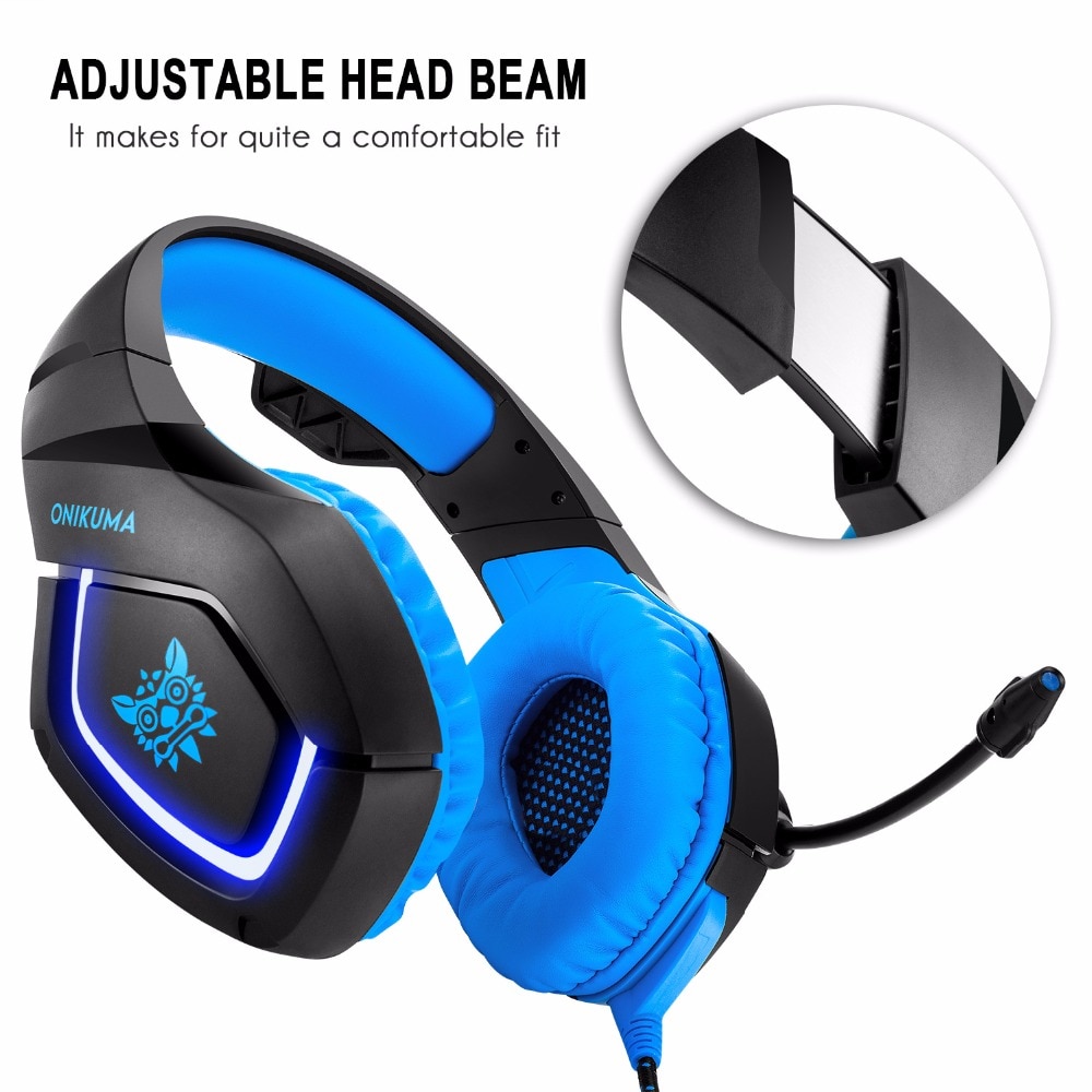 ONIKUMA Gaming Headset Gaming headphone Wired Earphone Casque Gamer Stereo Bass with Microphone Headphones For PS4 Laptop PC