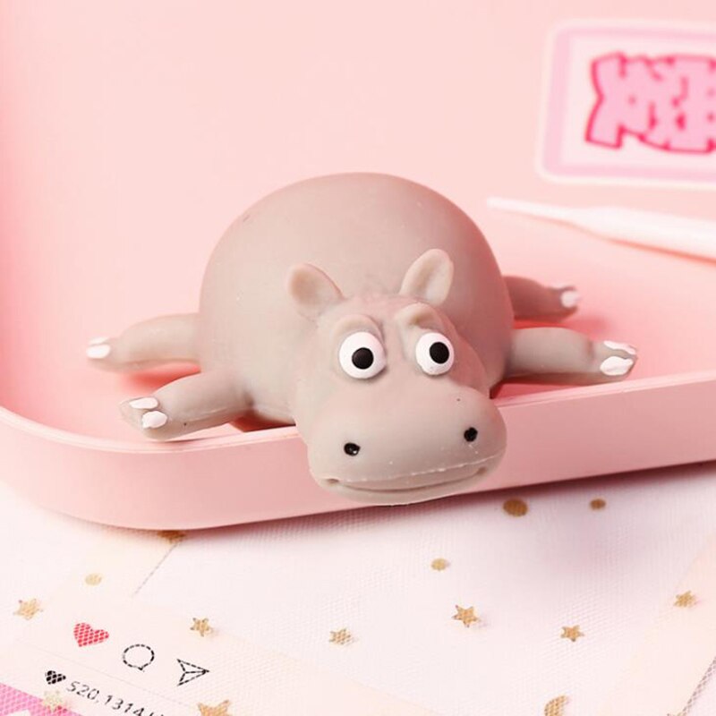 Nuovo Animale della Sfera Dell'onda Squishy TPR Lento Aumento Morbido Cinghie Simulazione Stress Relief Spremere Giocattolo Del Capretto Giocattolo Del Bambino divertente Regalo 6*5 CENTIMETRI: Hippo