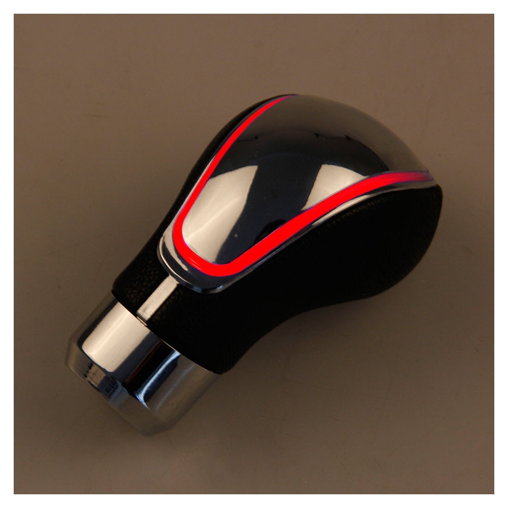 Perilla de cambio de marchas con luz LED activada por movimiento FIFAN, perilla de cambio de coche Universal de modificación de coche DIY, cambio de marchas perilla de azul/rojo