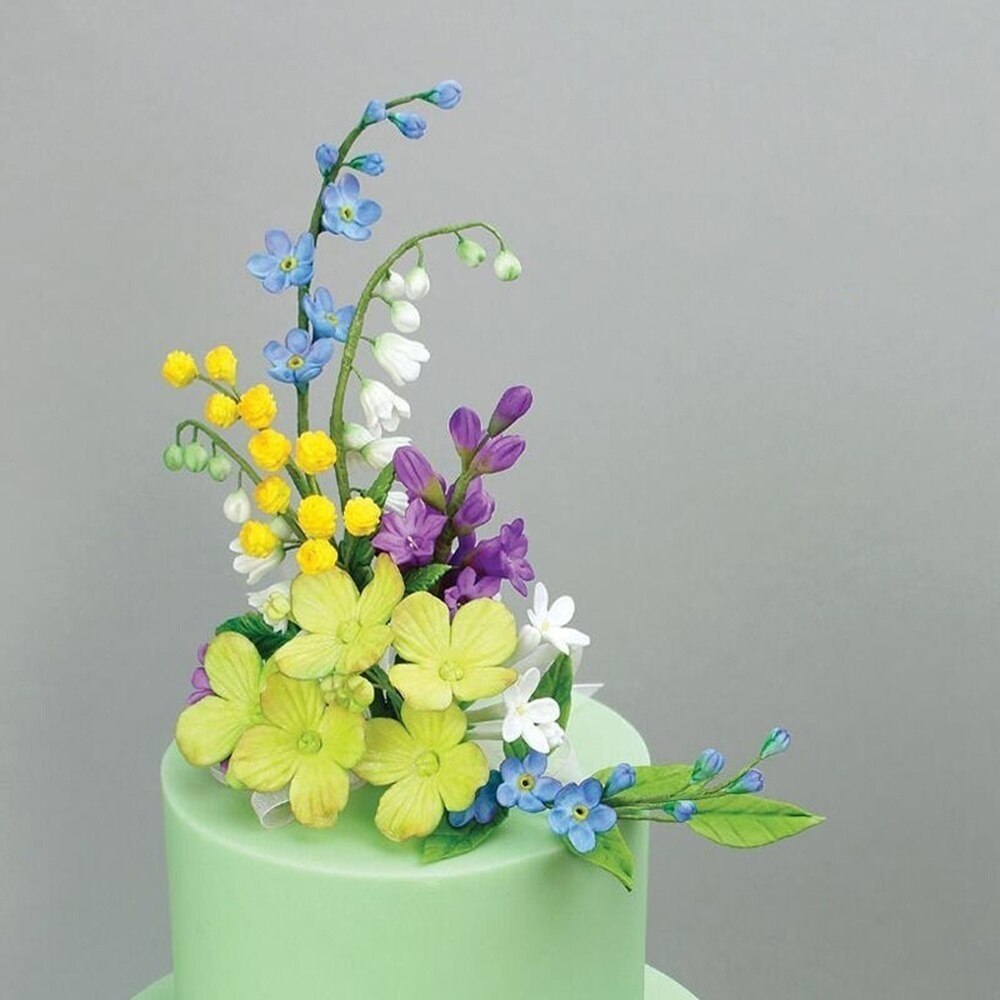 Diy 3d blad blommor silikonform fondant tårta dekorera choklad sugarcraft form