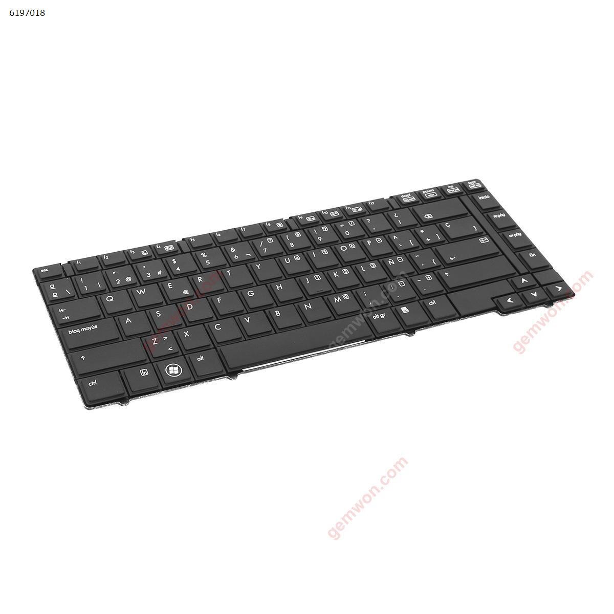SP Spanish Replacement Keyboard for HP EliteBook 8440P 8440W Laptop Black