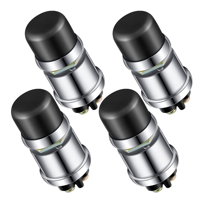 4 Pcs Engine Start Push Button Momentary Start Switch 12V / 24V Weatherproof Push Button Start Switch For Car Truck Boat