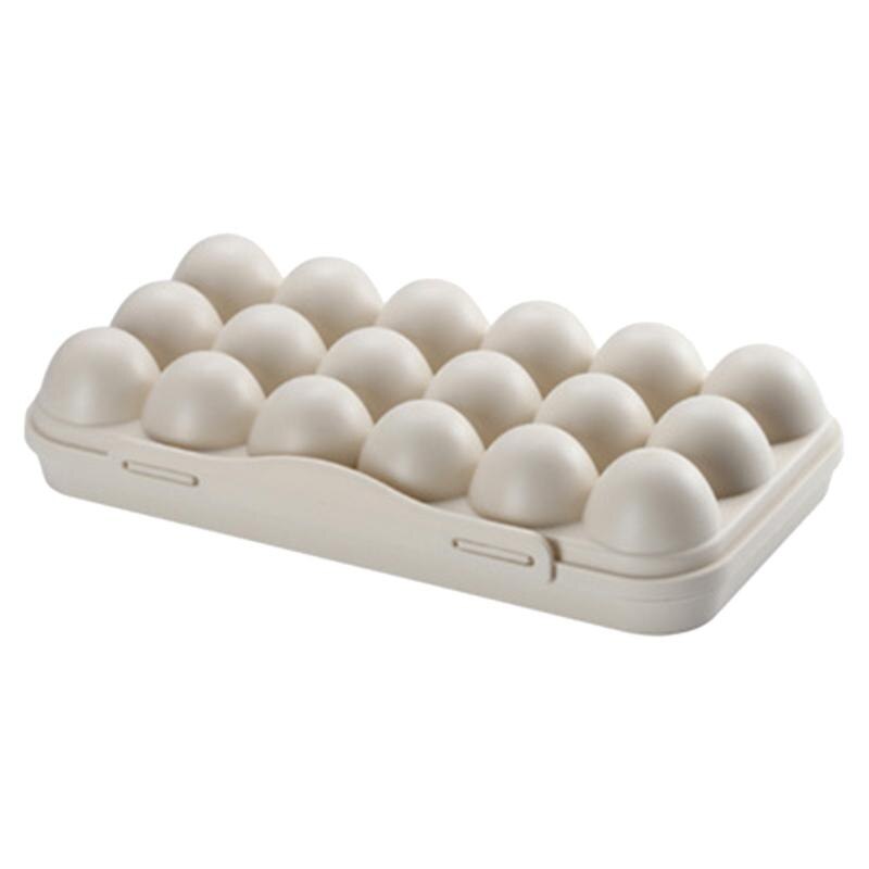 18 Grids Anti-Collision Ei Lade Houder Koelkast Scherper Opbergdoos Plastic Eieren Organizer Container: C