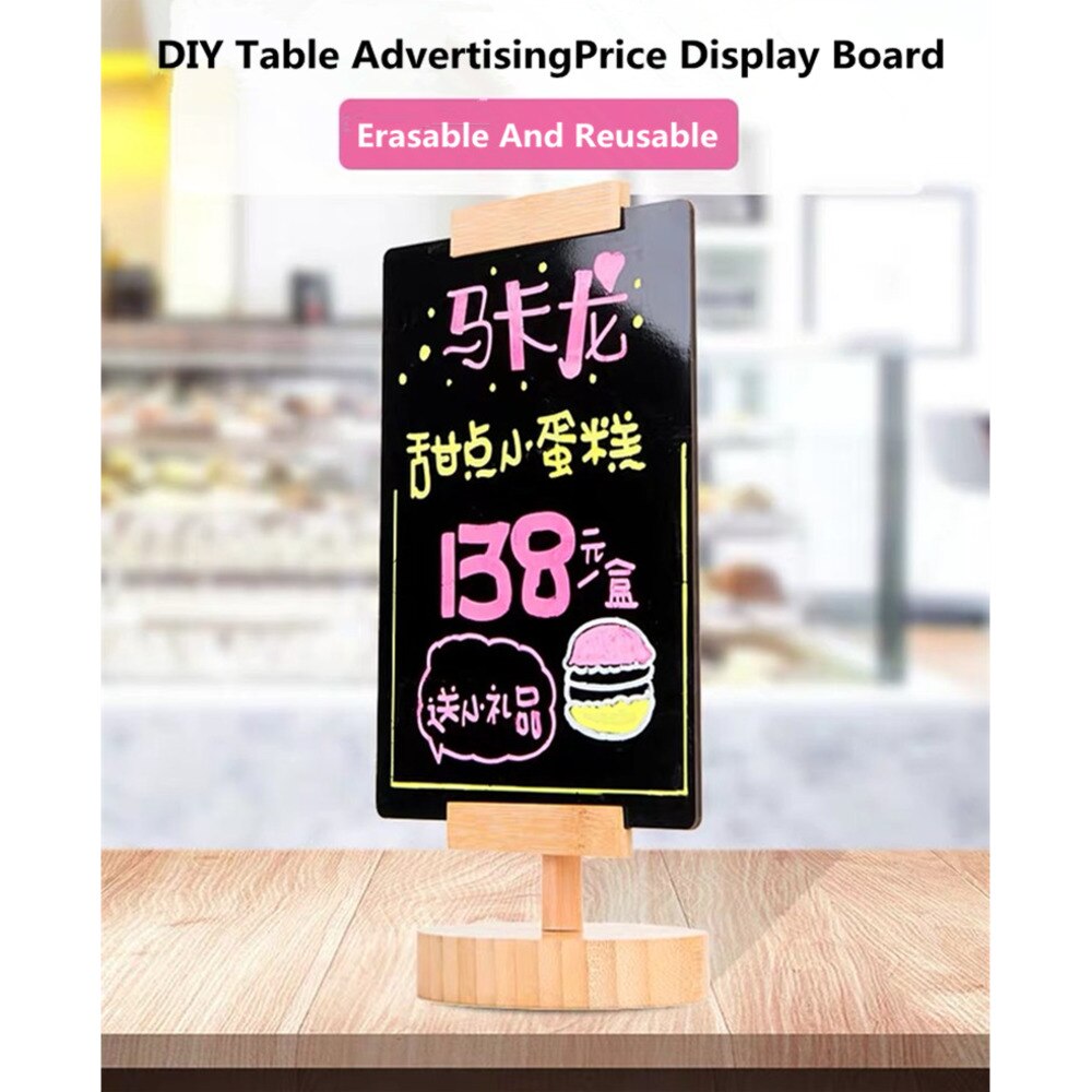 360 Graden Roterende A5 Tafel Kaart Prijs Display Board Bar Restaurant Reclame Herinnering Notice Board Menu Teken Houder Stand
