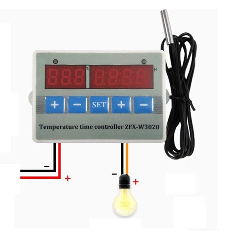 LBER ZFX-W3020 Digital Intelligent Temperature Time Controller Thermostat Timer Switch Module -55-110 Celsius