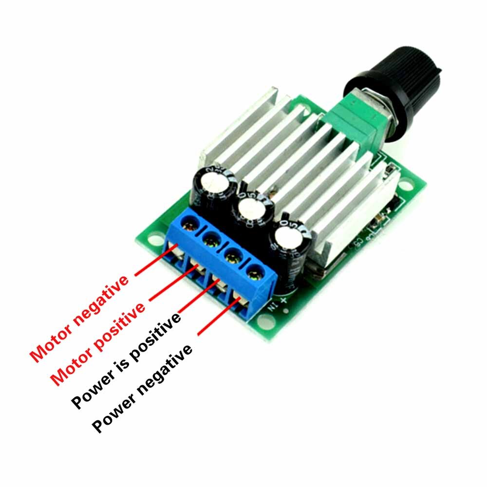 12V24V10A PWM DC Motor Speed Controller High Power DC Controller Speed Switch