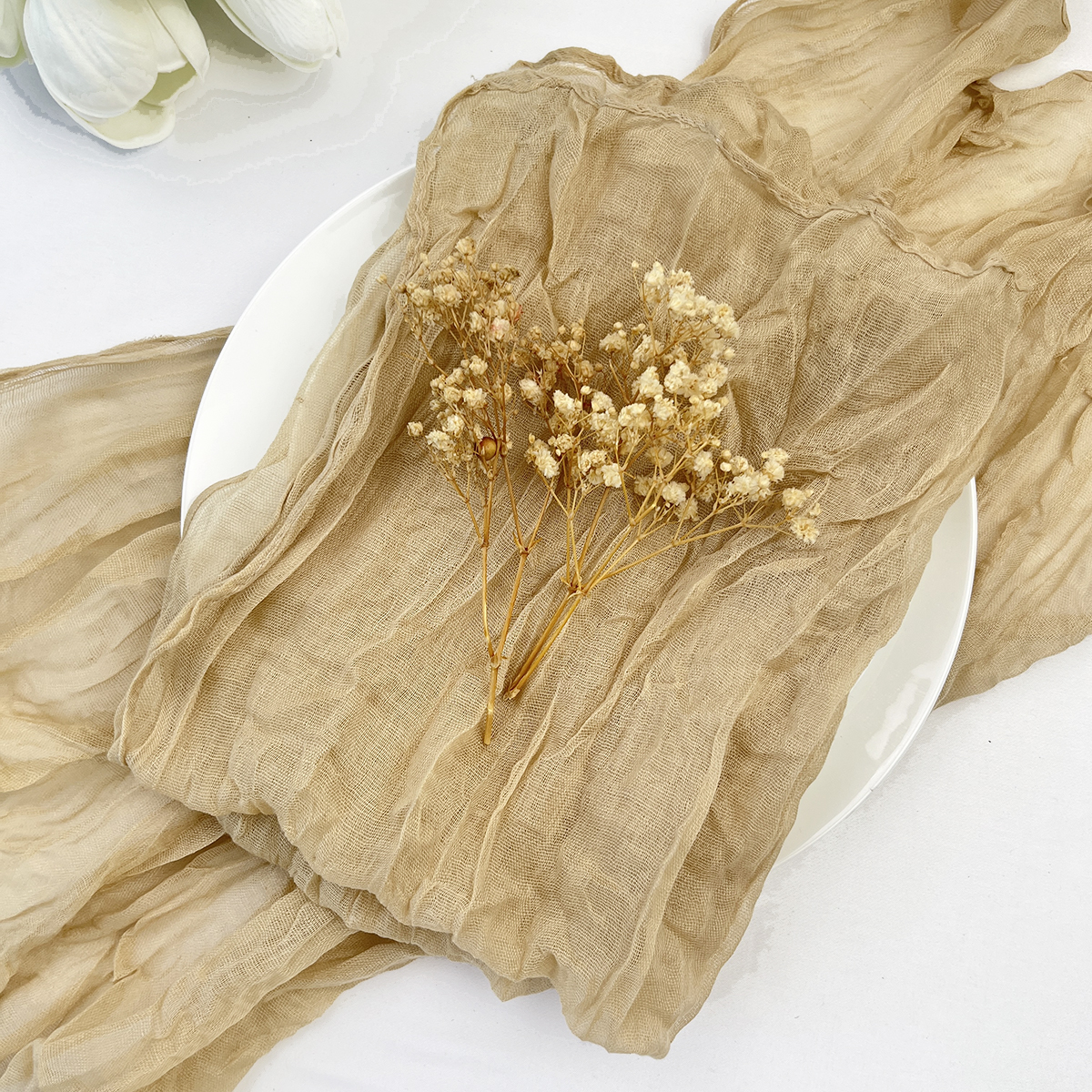 6Stck Salbei Blick Käsetuch Serviette Tisch Tischsets Einstellung Esszimmer Hochzeit Party Bankette Weihnachten Bankette BöGen Kuchen Dekor: Licht Grau