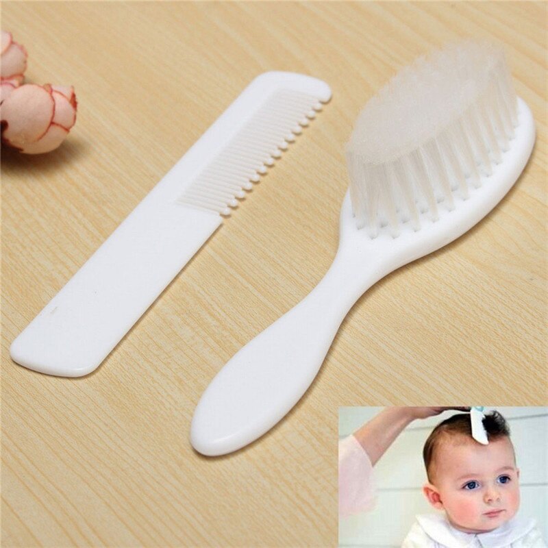 1 Uds. Juego de cepillos básicos de seguridad suaves para bebé, Juego de cepillos para el pelo, peine infantil, Kit de para el aseo de la ducha