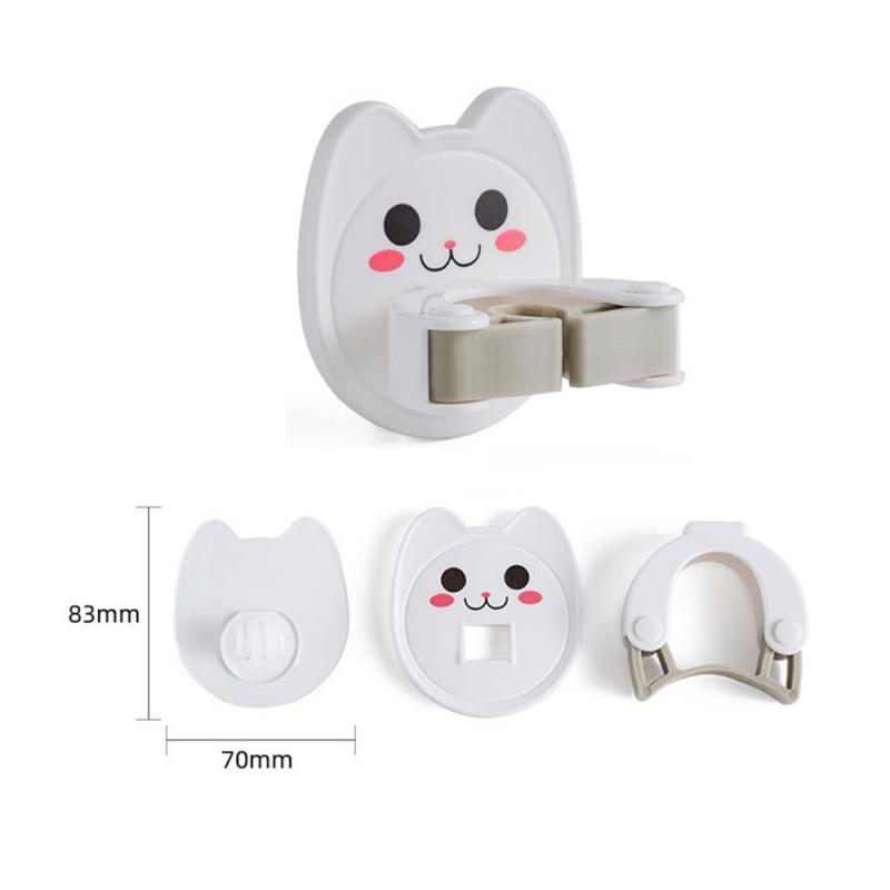Wall Mounted Organizer Holder Suction Cup Nail Clip-mop Clip Brush Hook For Broom Storage Rack Bathroom Organizer Accessory