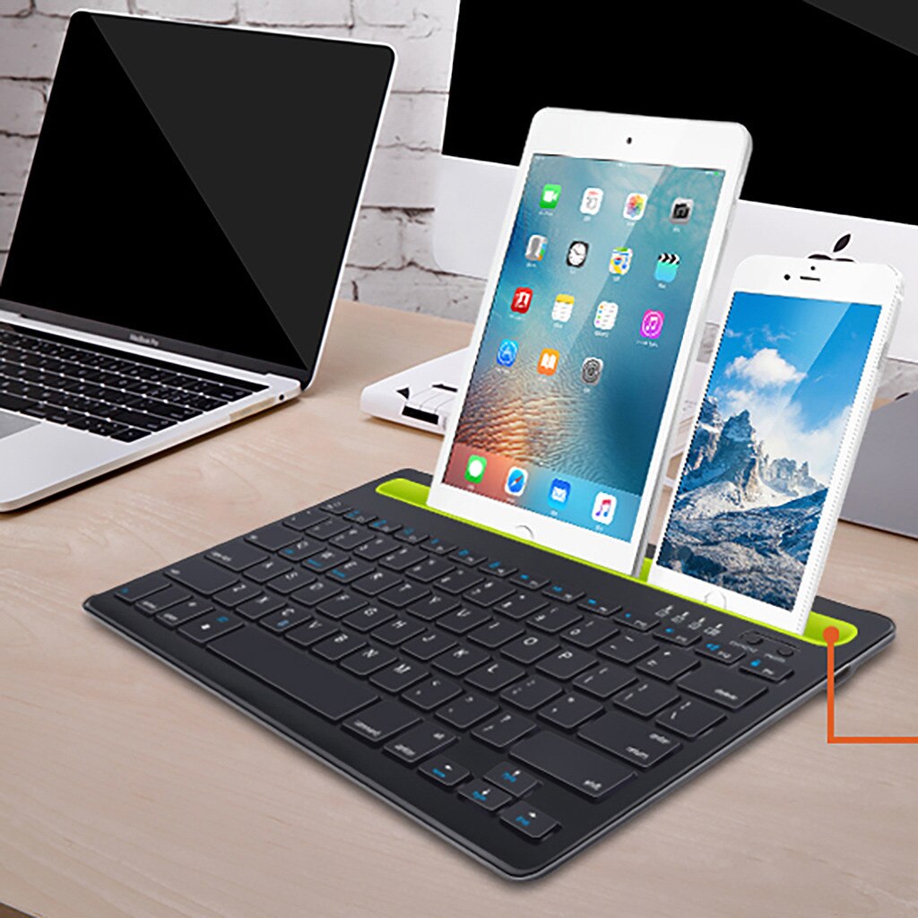 Rechargeable Multi-device Wireless Bluetooth Keyboard Switch To 2 Devices Scissor-Switch For Windows Ios For Android 78keys