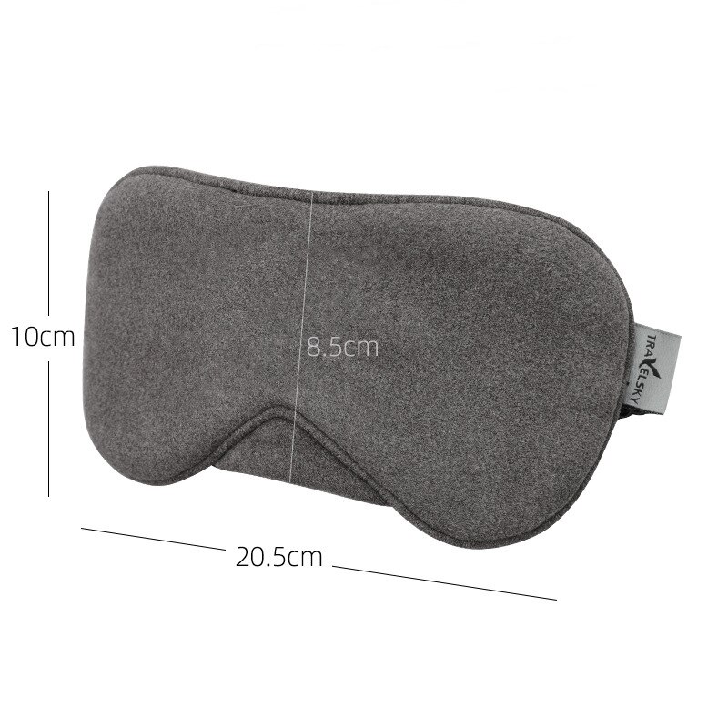1Pc Slaapmasker Slapen Blinddoek Soft Eye Mask Eye Cover Masker Ooglapje Cover Travel Relax Cover Blindfold eye Care Tool: Gray