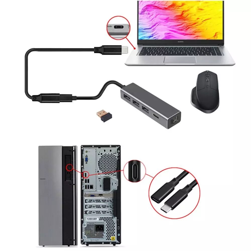 0,5 M 1M 2M 3M 5M USB C Verlängerung Kabel Typ C Verlängerung Kabel Blitz 3 für Nintendo Schalter MacBook Profi Google Pixel 3 2