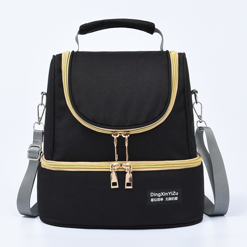 Mochila para pañales, mochila Separable de doble uso, bolso para madres dulces, refrigeración de leche materna, multifuncional,: Black