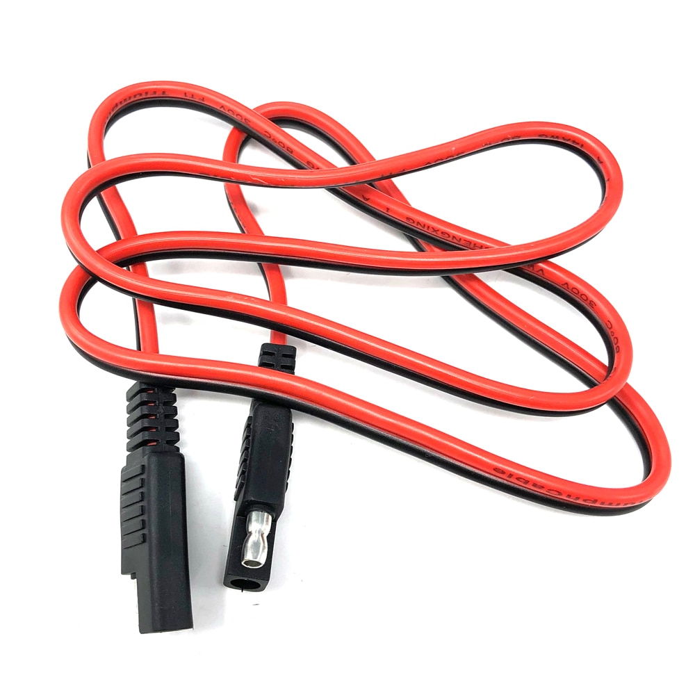 Cabo de extensão 14awg 100cm 12v sae para sae, cabo de extensão desconexo rápido, conector de cabo de carregamento de bateria, cabo de carregamento de extensão