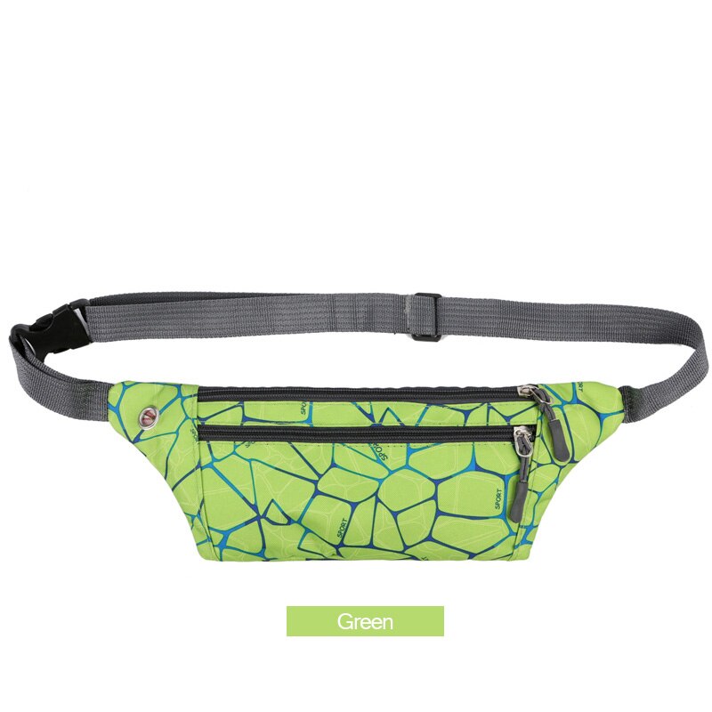 AIREEBAY Unisex WaistBag Outdoor Mode Fanny Pack Multifunctionele Anti-diefstal Rits Tassen voor Vrouwen Sport Running Tassen: 4153green