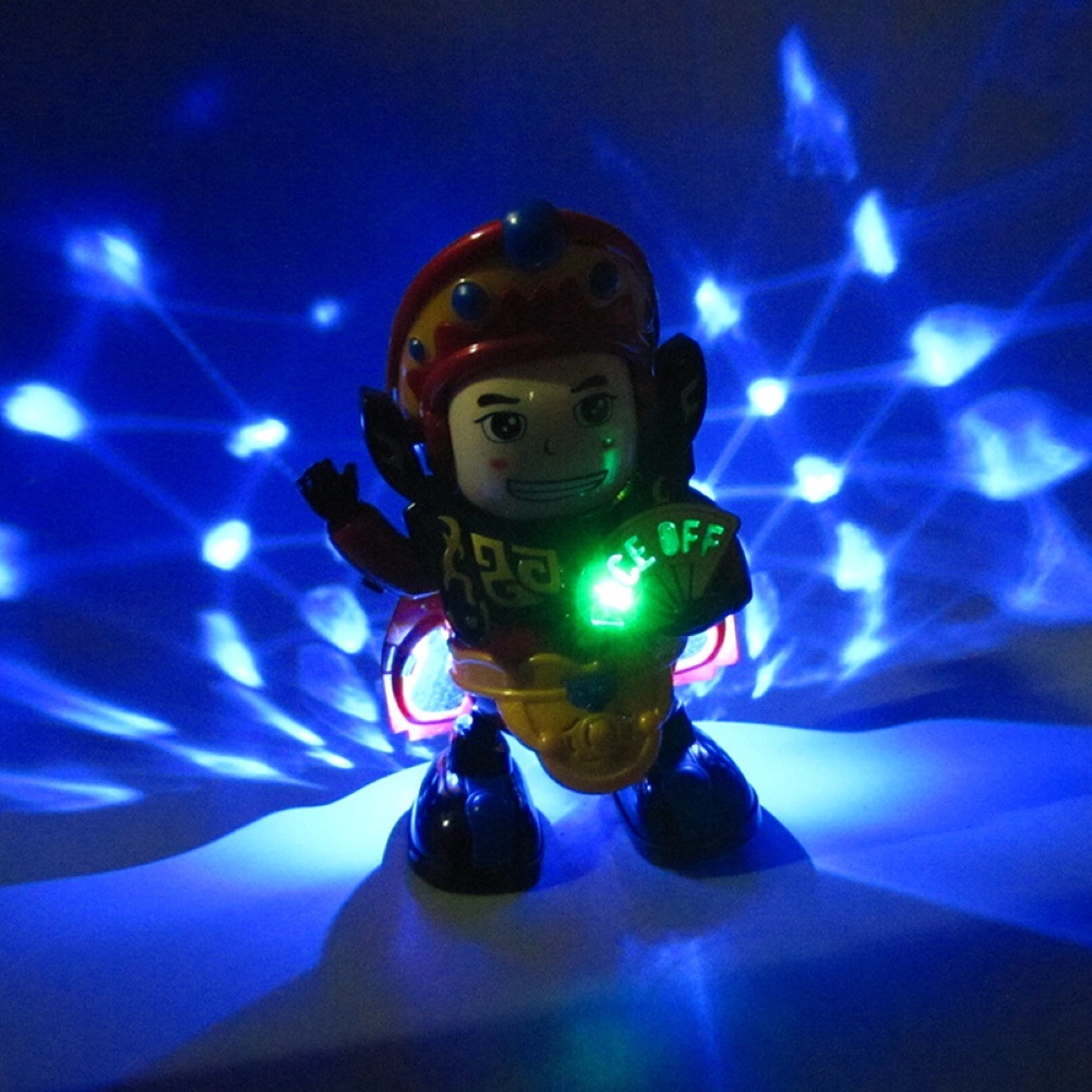 Muñeca China que cambia de cara de ópera, Robot de baile musical ligero, juguete para para niños