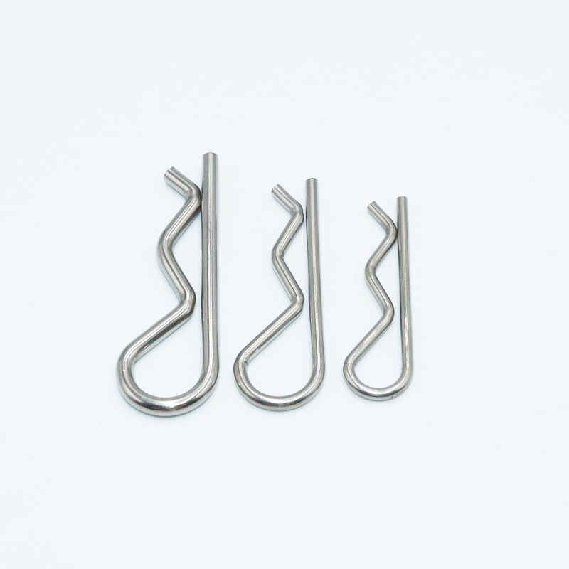 A2 304 Stainless Steel R Shaped Spring Cotter Clip Pin 1.6mm 1.8mm 2mm 3mm 4mm 5mm Dia Fastener Hardware for Repairing Cars