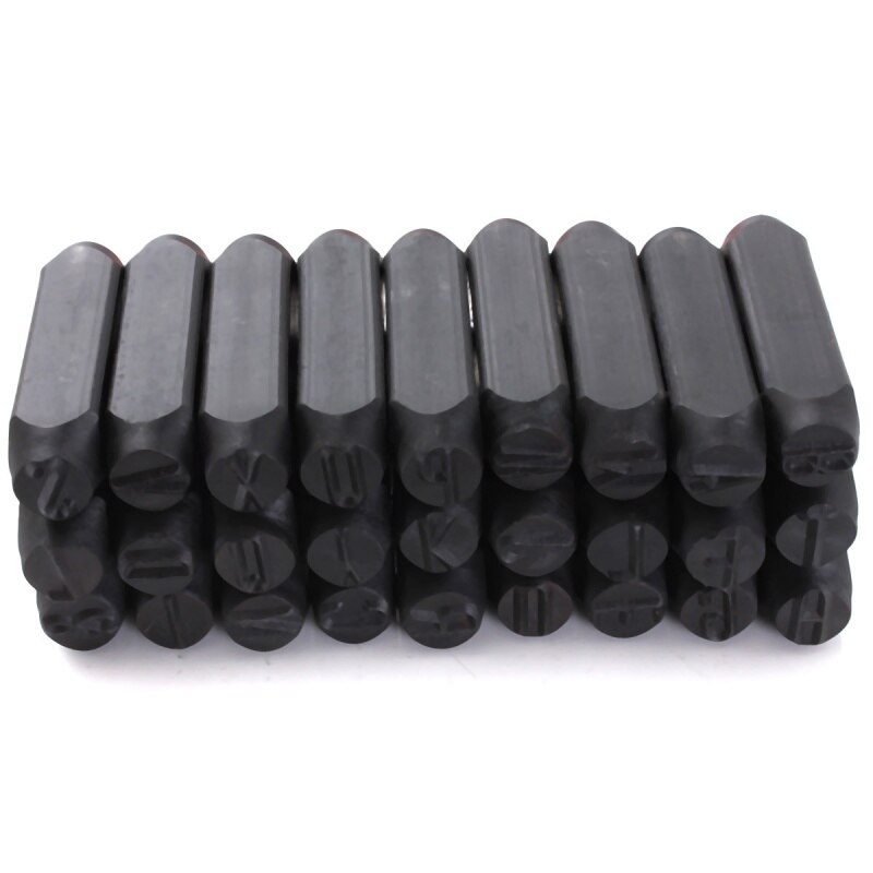 Stamps Letters Alphabet Set Punch Steel Metal Tool Case Craft