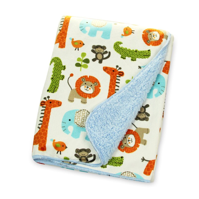 Baby Blanket Fleece Baby Blanket Super Soft Factory Sales baby product swaddle: skybluezoo