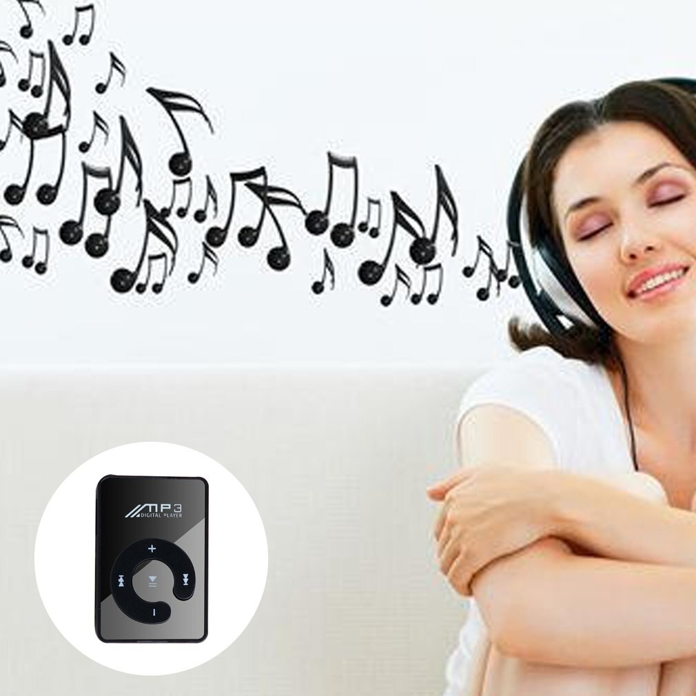 Mini reproductor MP3 USB portátil con Clip, compatible con medios musicales, tarjeta Micro SD TF, MP3 Hifi de para deportes al aire libre