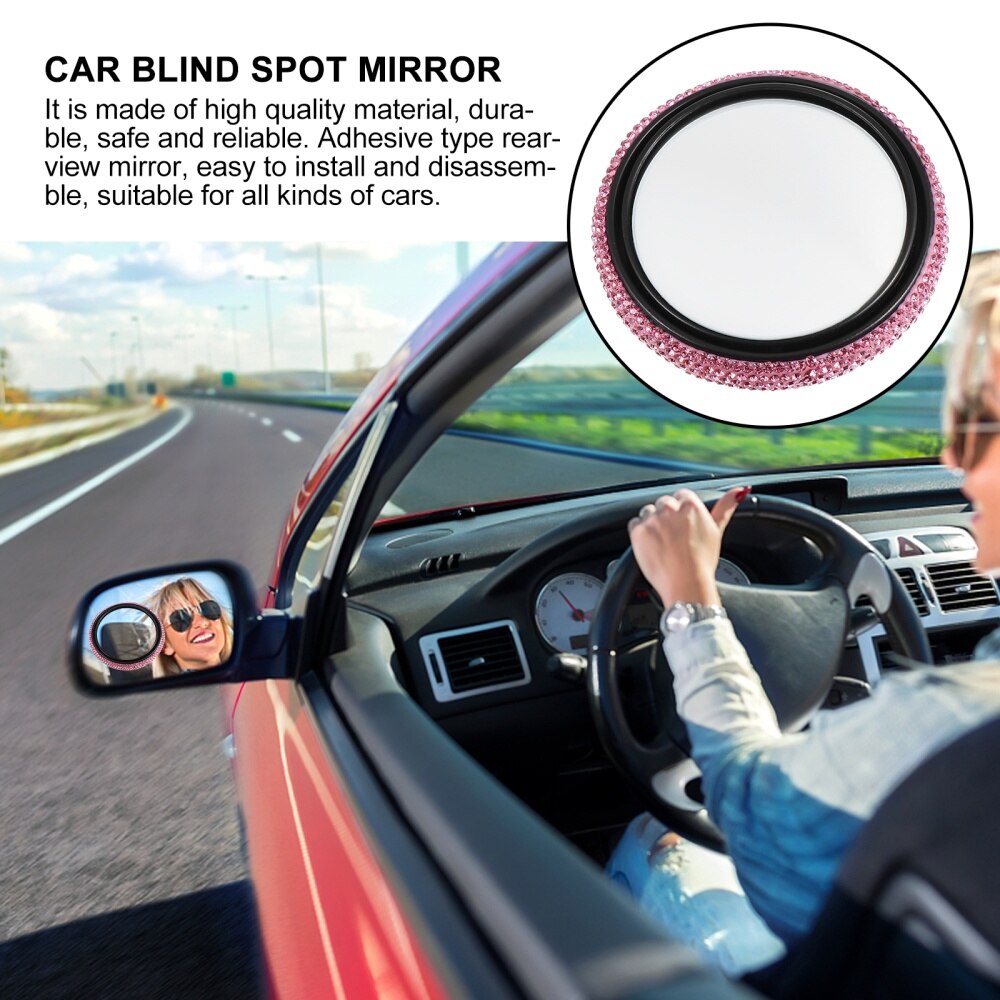 1 pc roterende compacte duurzame achteruitkijkspiegel dodehoekspiegel hulpspiegel voor auto