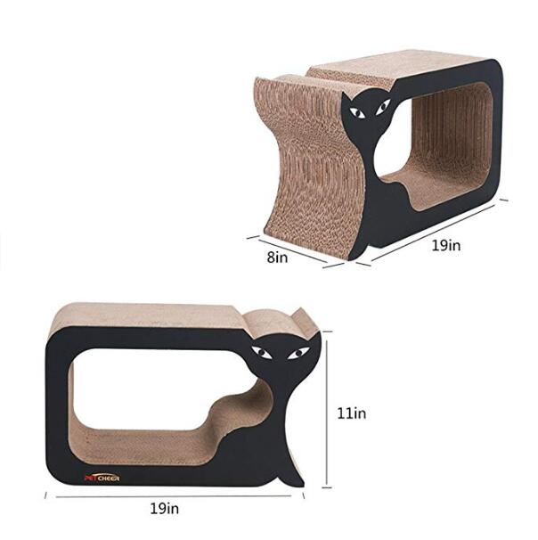 Square Cat Scratcher Fat Cat Bed Cardboard Paper Cat Toy Scratching Pad Attractive Lily