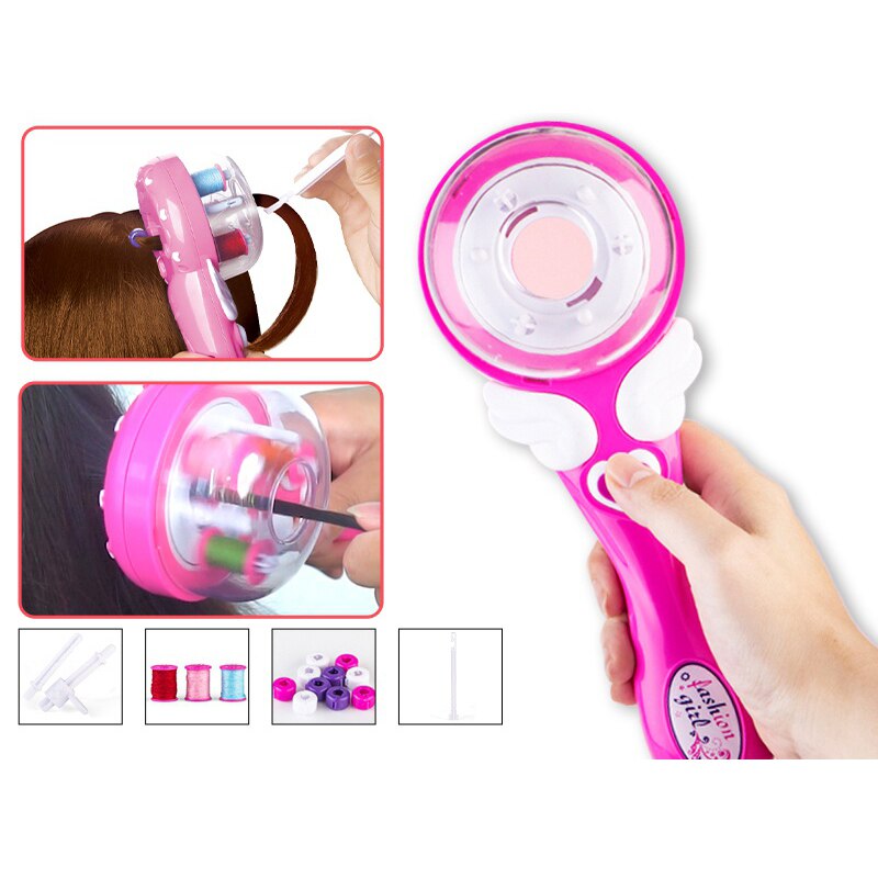 DIY Girls Hair Editor Electric Automatic Hairstyle Tools Braiding Machine For Kids Play Cosmetic Makeup Toys Christmas