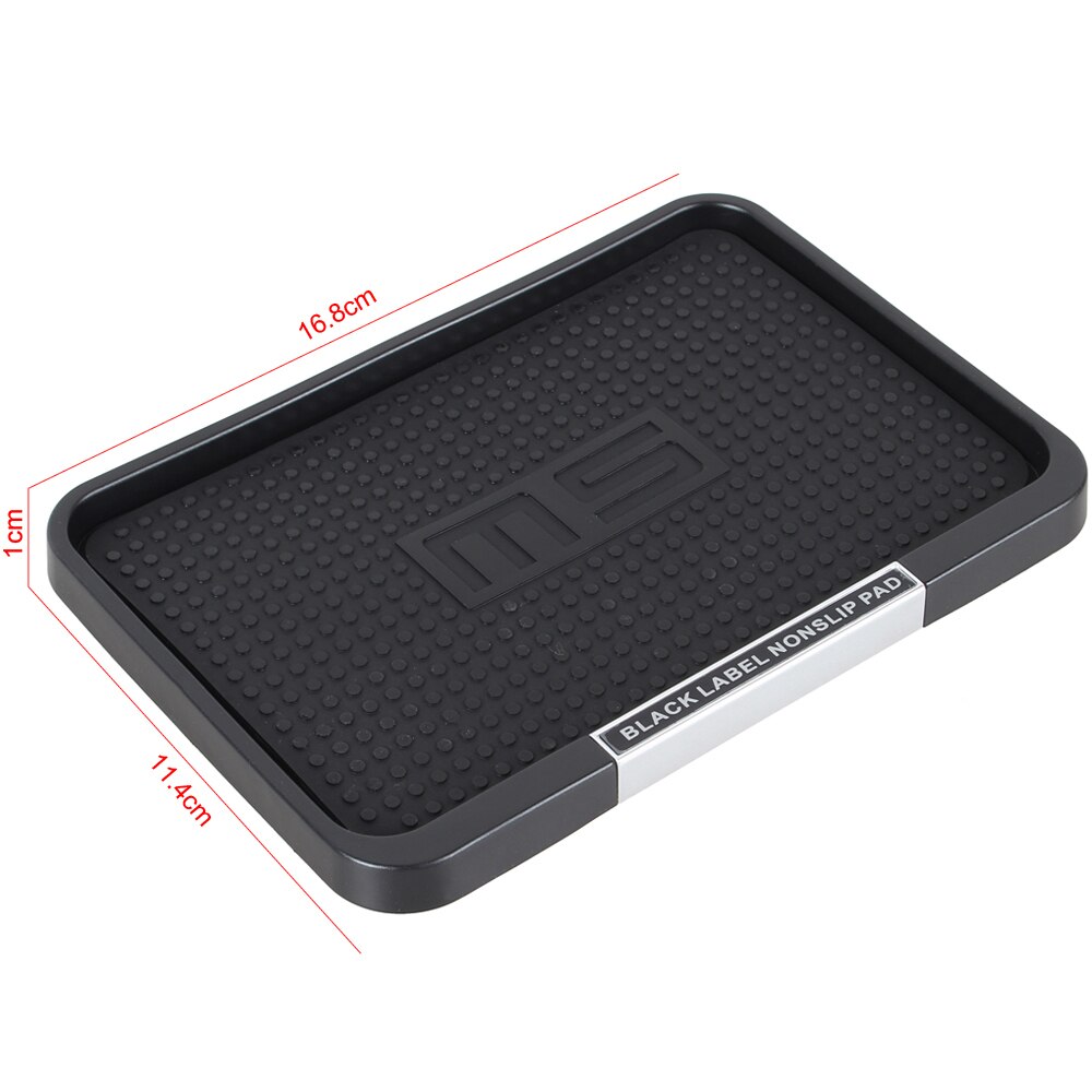 Zwarte Auto Dashboard Pad Auto Styling Skidproof Pads Mat Anti Slip Mat Anti-Slip Matten Voor Mobiele Telefoon Gps coin