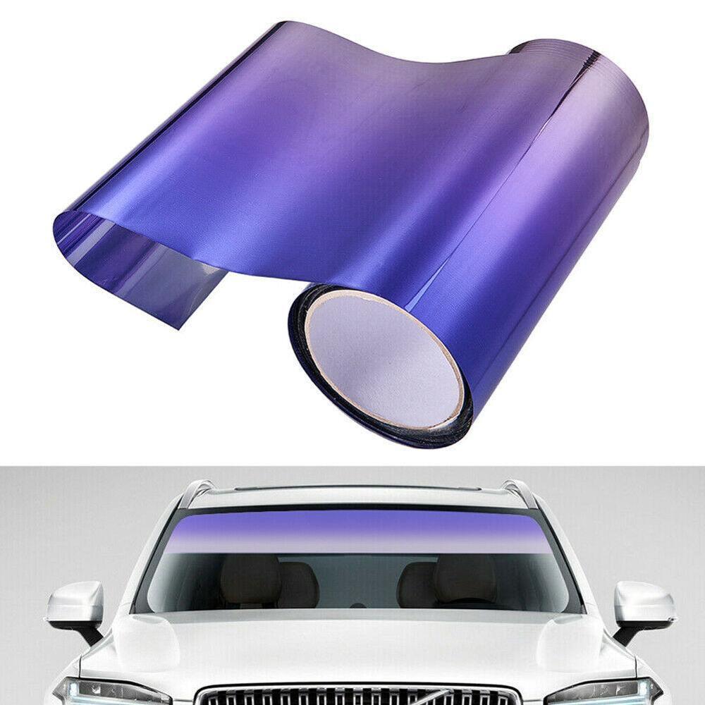 Auto voorruit zonneklep bescherming schaduw sticker zonwerende folie vizier isolatie 150 x 20cm warmte strip raam  f1 e 1
