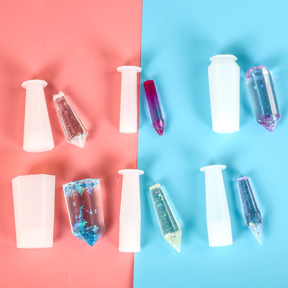 1Pcs Kristall Pendel Epoxy Harz Formen Halskette Anhänger Silikon Form DIY Schmuck Zubehör Machen Werkzeug