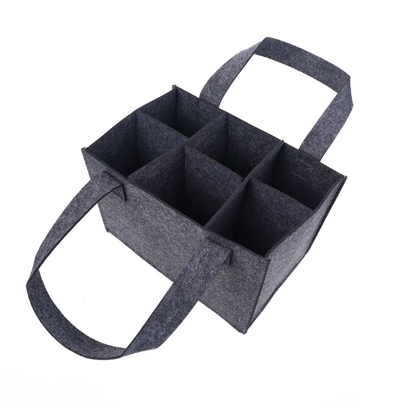 Mehrweg-tragetasche für 6 weinflaschen, Ideal für reisen, Camping und picknicks