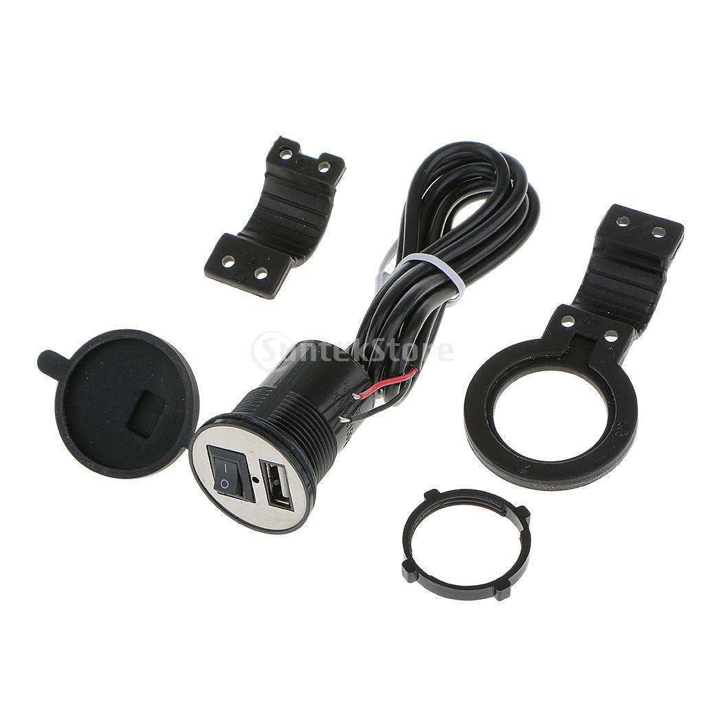 Waterproof Motorcycle Mobile Phone USB Power Port Socket Charger