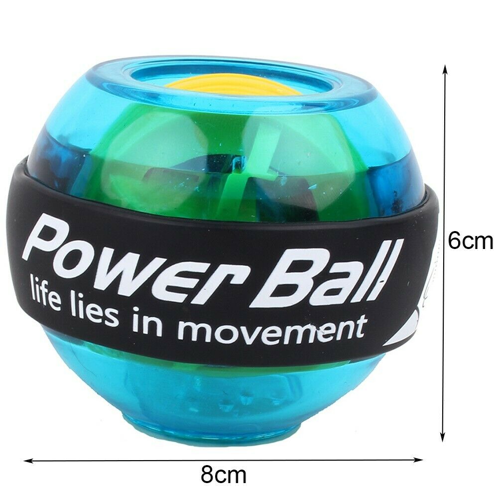 Bola de giroscopio relajante para entrenamiento, Bola de Potencia muscular de muñeca de , ejercitador de brazo, resistente, LED, pelota para hacer ejercicio