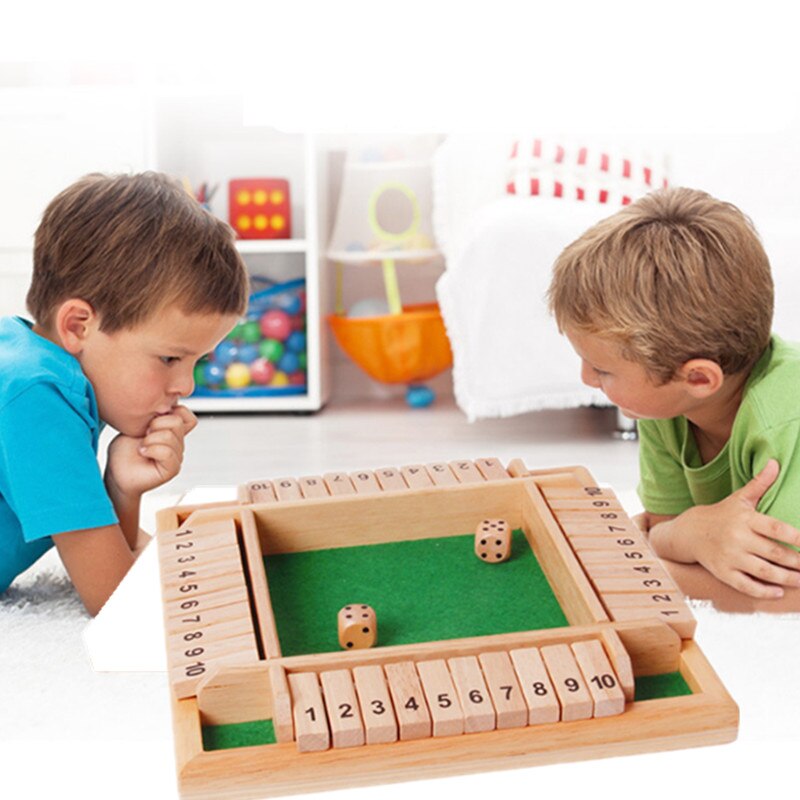 Holz Deluxe Vier Seitige Digitale Puzzle Bord Spiel Schloss Die Box Spiel Set für 4 Menschen Pub Bar Partei Liefert