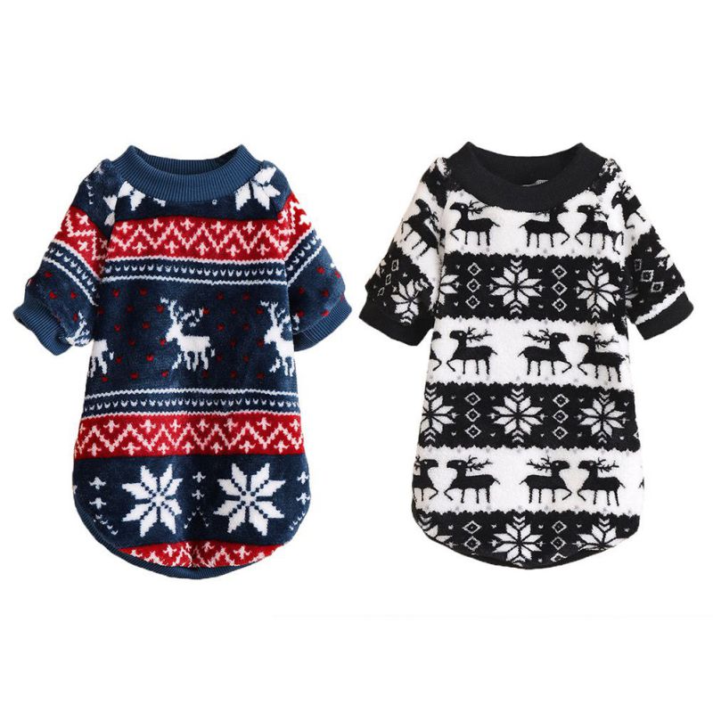 Pull de noël pour animaux de compagnie, vêtements d&#39;hiver chauds pour petits et moyens chiens, Chihuahua yorkshire, tricot au Crochet