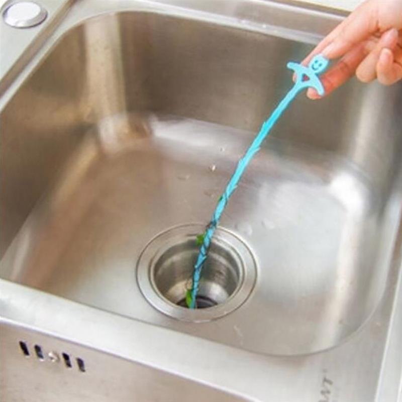 Afvoer Snake Klomp Ontharing Cleaning Tool Lachend Gezicht Keuken Afvoer Vijzel Verstoppen Remover Voor Sink, Buis Afvoer Schoonmaken