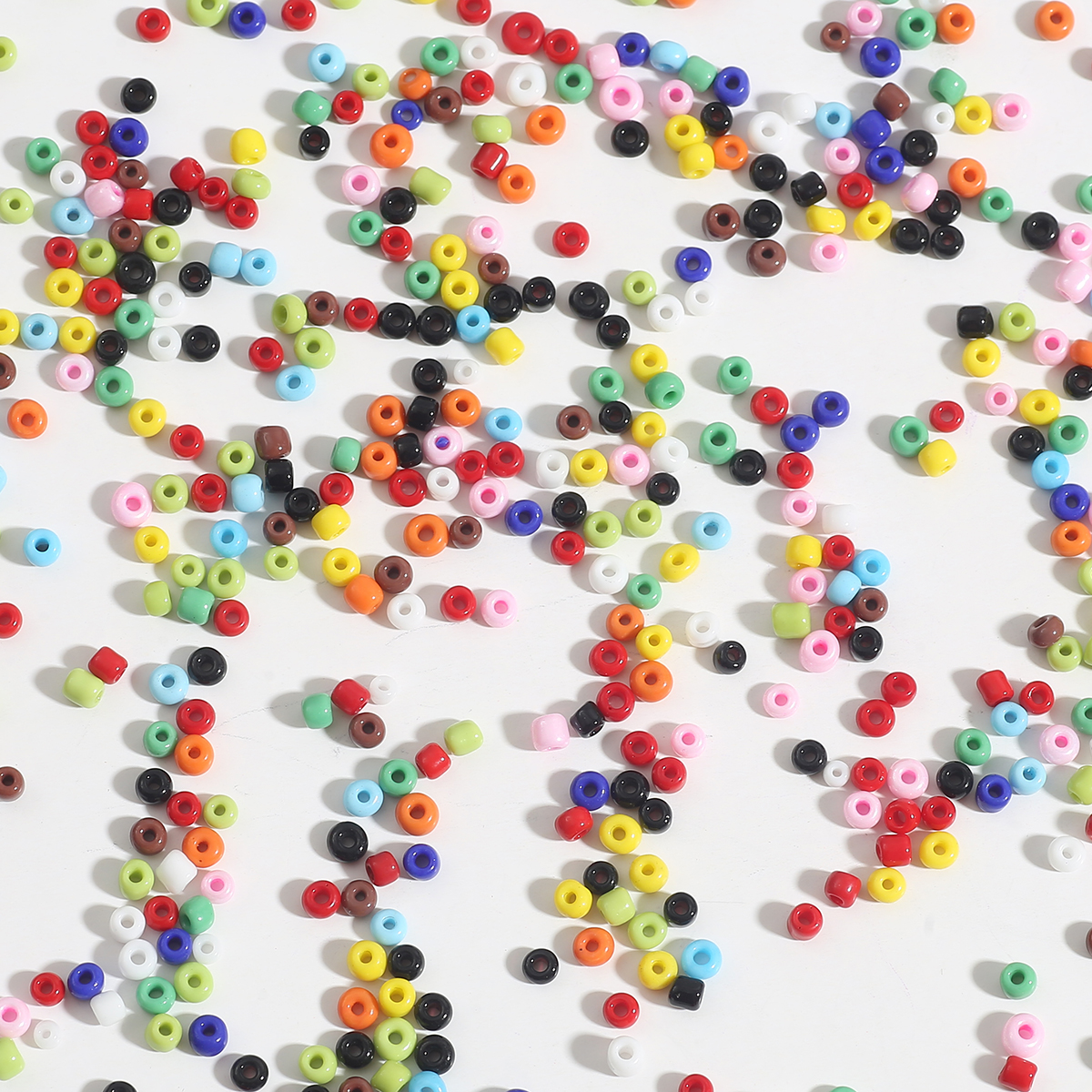 4000 stk. 2mm stk. i æske tjekkiske glasperler, små løse taljeperler til smykkefremstilling, charms, armbånd, halskæde, øreringe, tilbehør: Multi