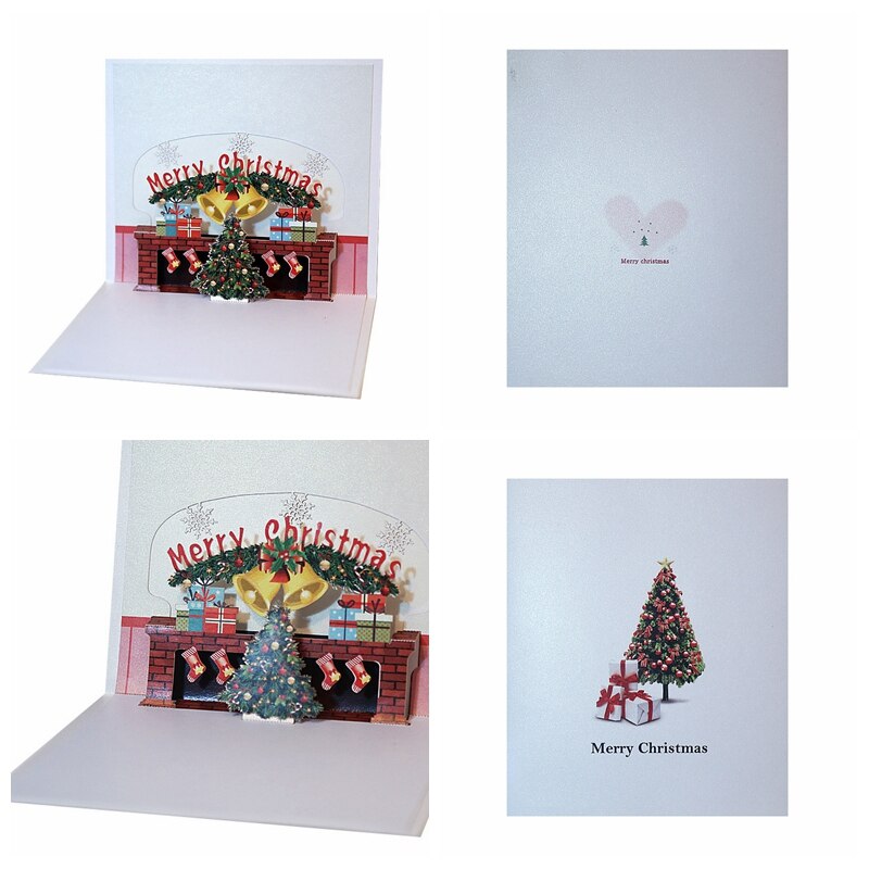 3D Castle Christmas Pop Up Greeting Card,gold Foil Card,christmas - View #10