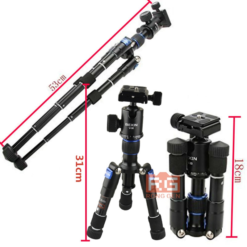 Statief BEXIN M225S ULTRA COMPACT Desktop Macro Mini Statief Kit met Balhoofd Voor compacte DSLR's en camcorders op desktop